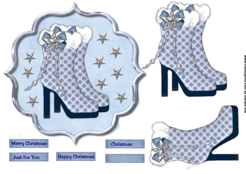 Scallop Topper Christmas Boots female