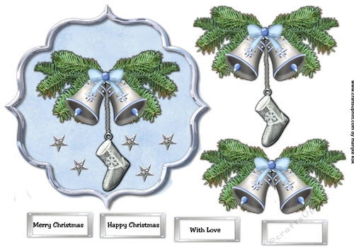 Scallop Topper Christmas Bells