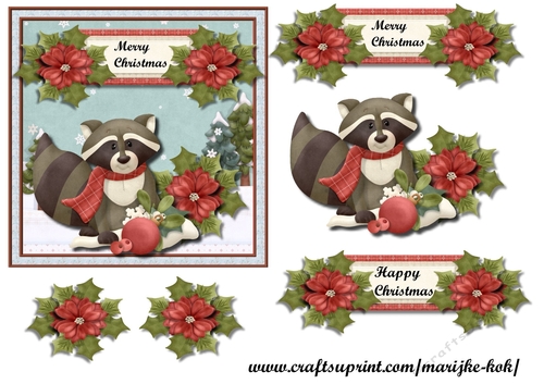 Christmas Raccoon