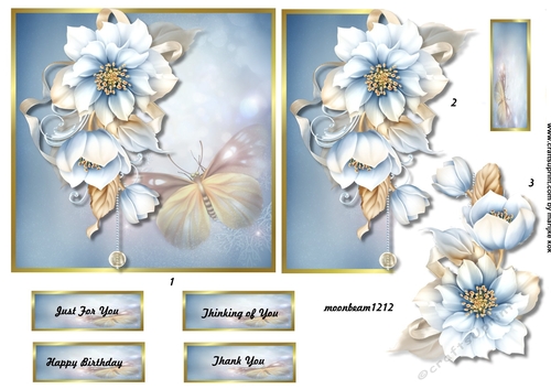 Frosted Roses Topper