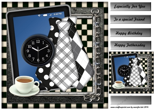 Male card Tablet & Office