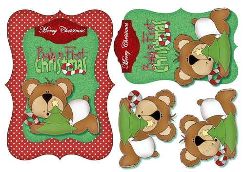 Scallop Topper cute  baby teddie