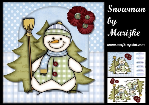Christmas Snowman Mini Kit