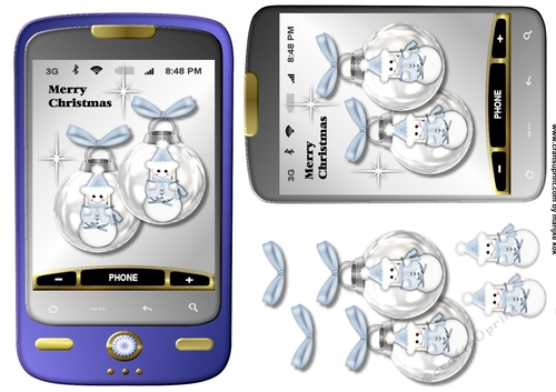 Smartphone Christmas Baubles