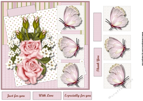 Roses & Butterflies Toppers