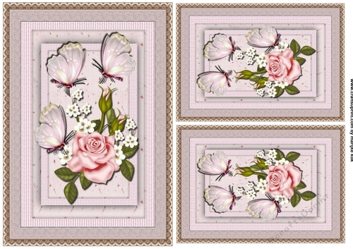 Roses & Butterflies Toppers