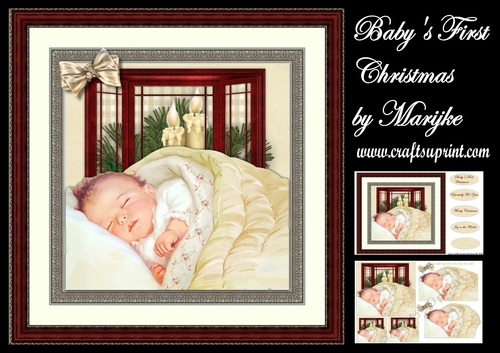 Babys First Christmas Vintage Mini Kit