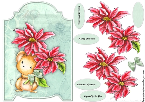 Screen card merry Christmas Mouse