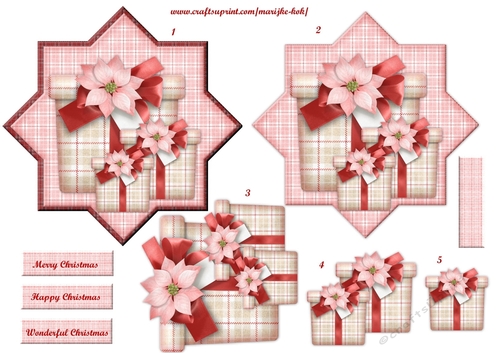 Star Card Topper Christmas Presents
