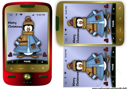Smartphone Christmas Penquin 1