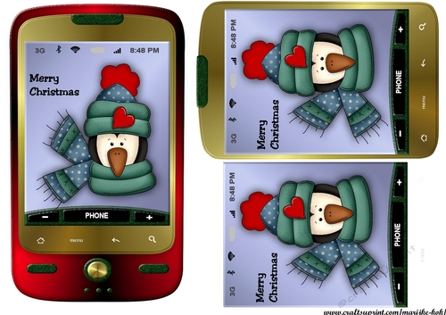 Smartphone Christmas Penquin 2