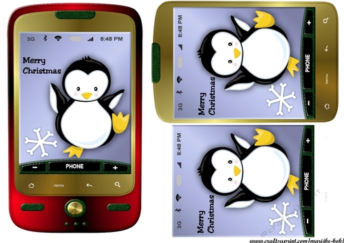 Smartphone Christmas Penquin 3