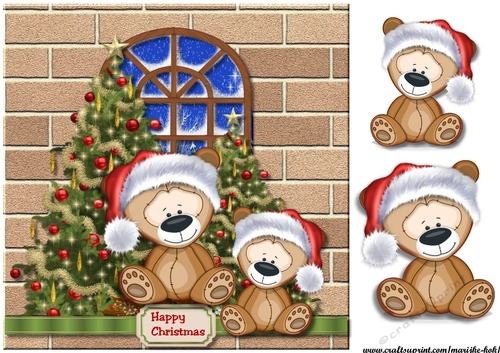 Cute Teddies Christmas