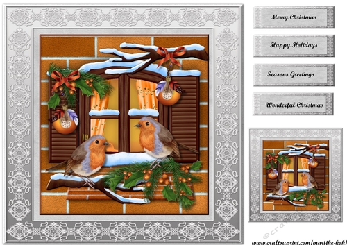 Birdsong Christmas Topper & Tags