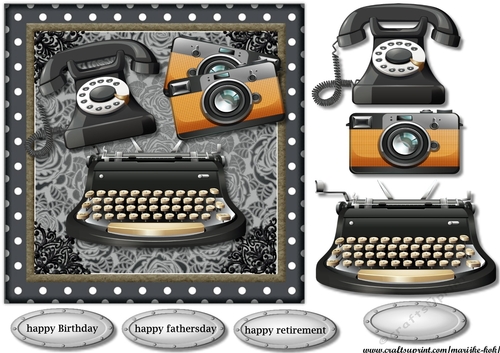 Male card Retro