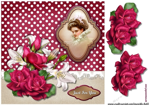 Roses & Lilys Card Topper