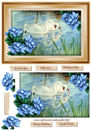 Swan Lake card Topper