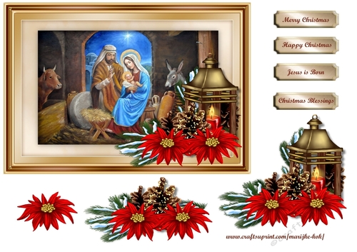 Holy Night Classic Card Topper