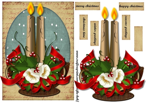 Country Christmas Candles