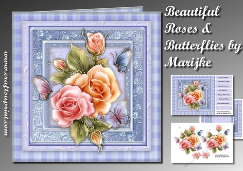 Beautiful Glowing Roses & Butterflies Mini Kit