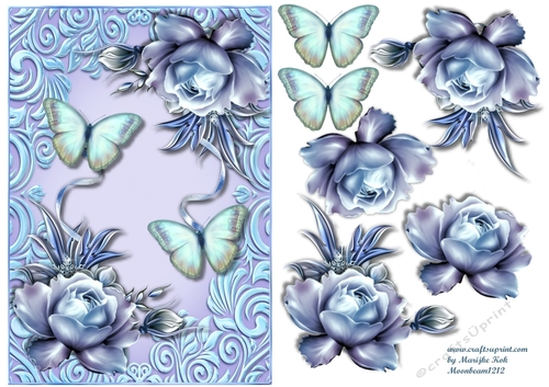 Perfect Porcelain Roses & Butterflies