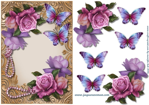 Perfect English Roses & Butterflies