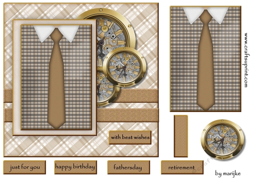 Male card Shirt & Tie