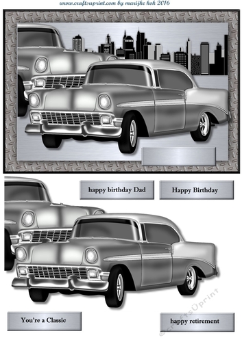 Male card Classic car