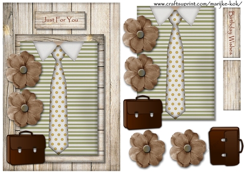 Male card Shirt & Tie office