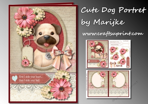 Cute Dog Portret Mini Kit