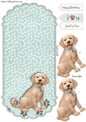 Rocker Card with cute doggie