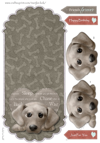  Rocker Card  Cute Doggie 2