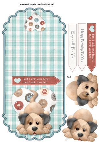 Rocker Card with cute doggie 3