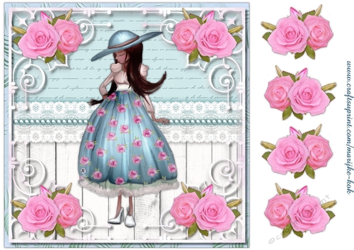 Cute Girl Quick Card