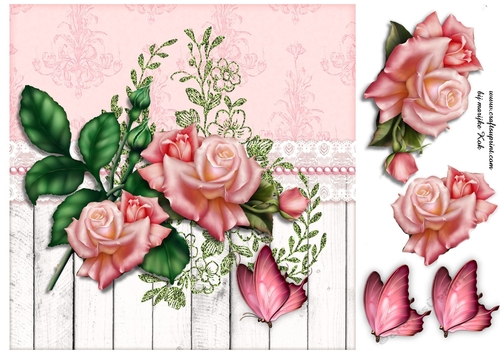 Pink Edwardian Roses