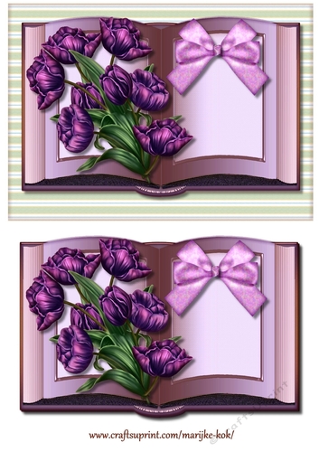 Book Beautiful Purple Tulips