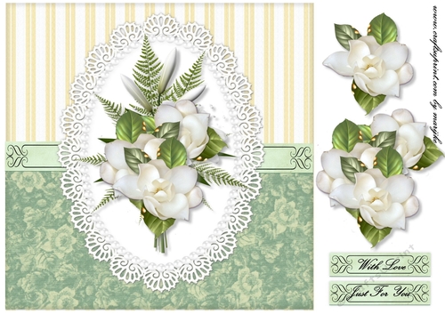 Oval lace Classic Roses