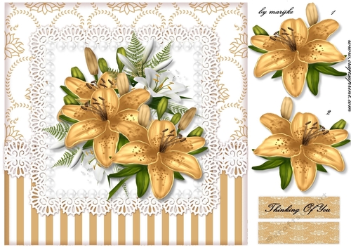 Golden Lilies  Thinking of you
