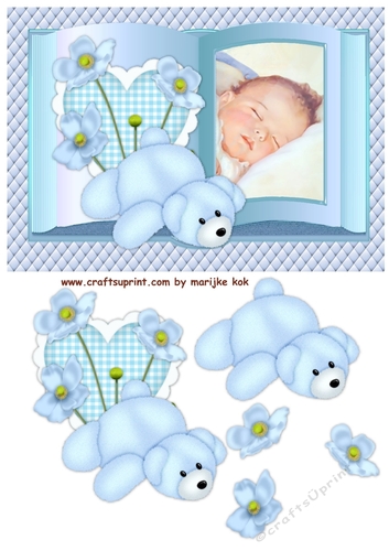 Book New baby Boy  in blue