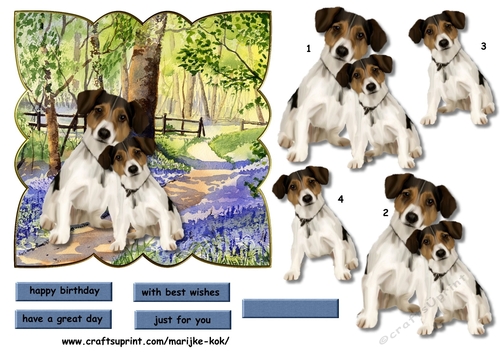 Scallop Topper Cute Doggies