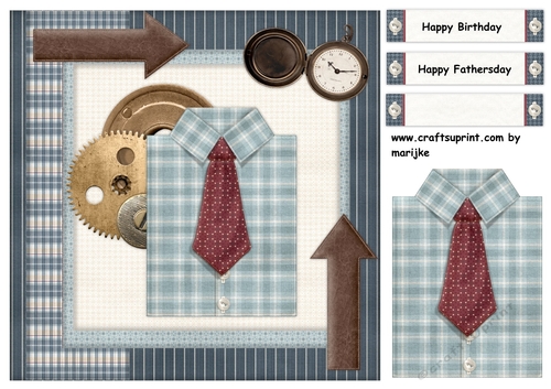 Male card Shirt & Tie 3