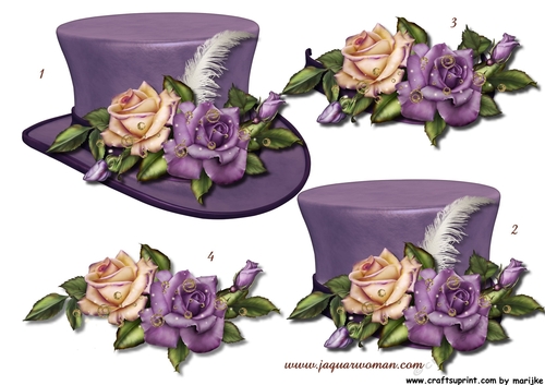 Classic Hat & Heritage Roses Step By Step