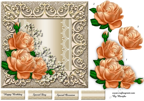 Chique Peach Roses 