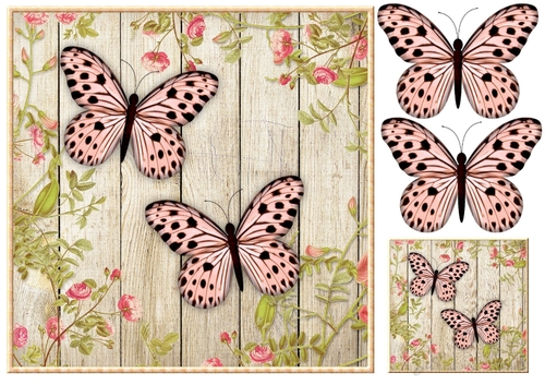 Vintage Butterflies Quick card 3