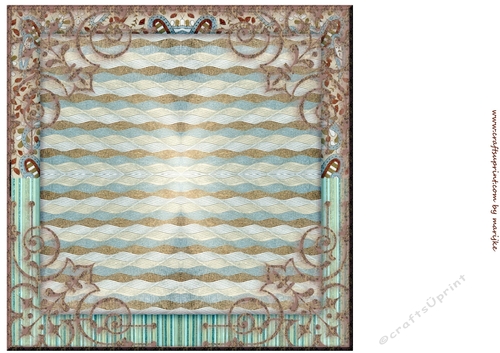 Vintage backing paper Paisley 2