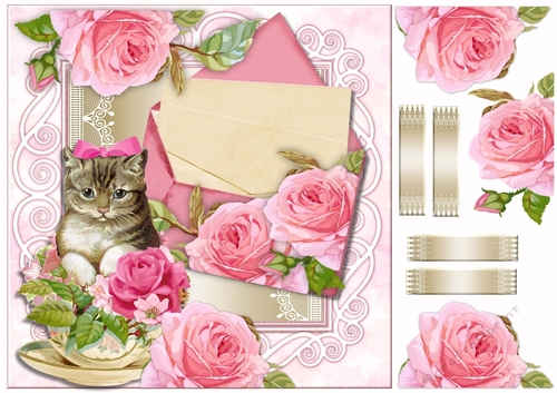 Vintage Roses Envelop