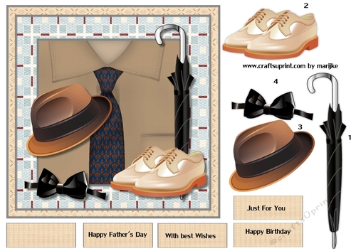 Male card Shirt &  gentleman Tie 2