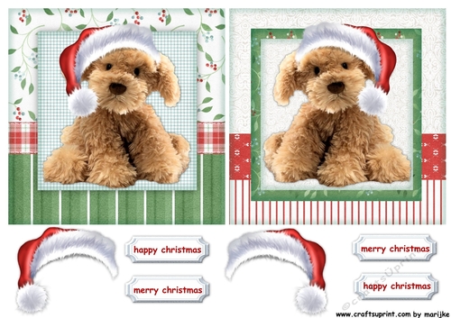 Cute Christmas Puppy Toppers