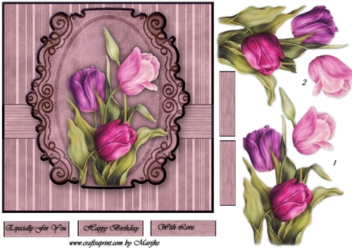Vintage  Tulips