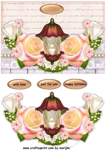 Romantic Roses Quick card